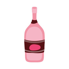 wine bottle drink isolated icon