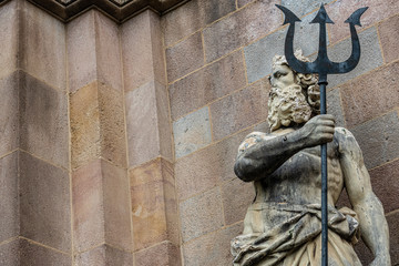 Statue of Neptune in Barcelona Spain