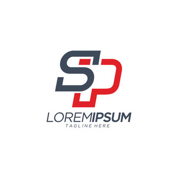 Letter SP Logo Design Vector Template