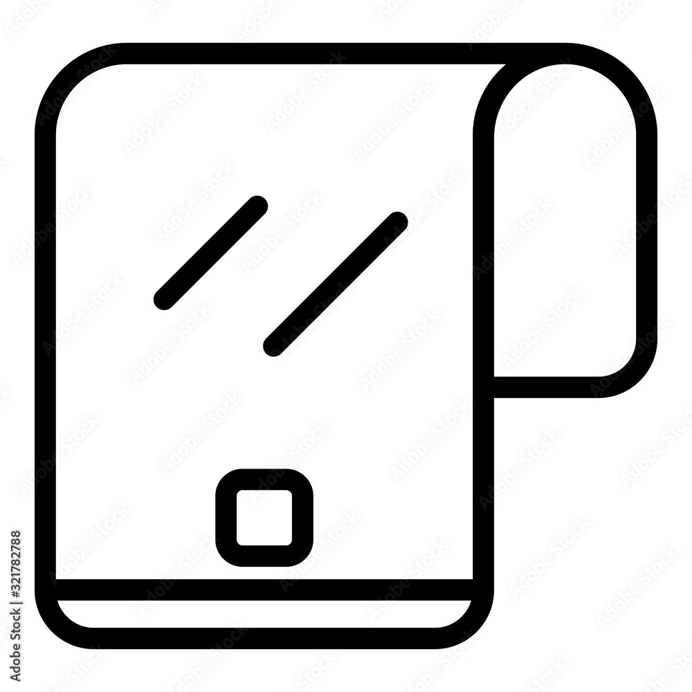 Poster touch flex screen icon. outline touch flex screen vector icon for web design isolated on white backg