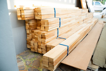 A lot of long pieces of Timber