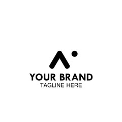 initial letter N logo template, sign and people vector