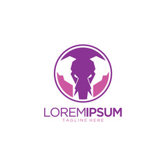 Elephant Logo Design Vector Template