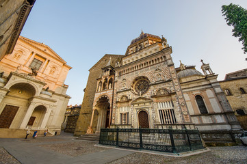 Fototapeta na wymiar Church Basilica Santa Maria Maggiore in Bergamo, Citta Alta, Italy