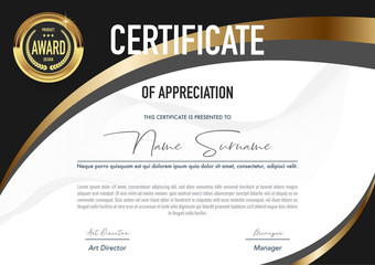 Certificate template luxury and diploma style,vector illustration.