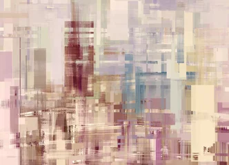 Gardinen Bunte digitale abstrakte Malerei. Schöne Hintergrundgrafik in zufälligen Farben. Mixed-Media-Malerei mit Rechtecken in Pastellfarben © Brushinkin paintings