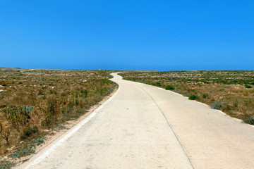 road in the plain