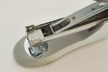 Office stapler closeup realistic photo