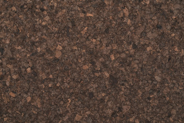 Texture of dark cork surface