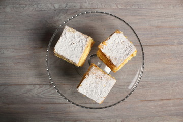 Cream Pie. Two layers of puff pastry filled with whipped cream.