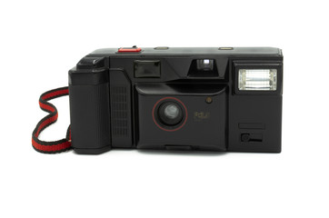 Entry-level film camera with strap