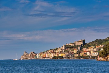 Fototapeta na wymiar Panorama of Portovenere Liguria Italy