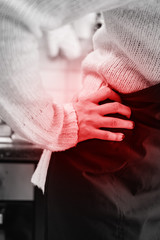 Injury while cleaning the house, kitchen and doing daily housework.