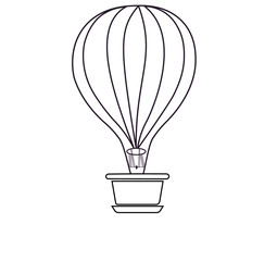 a hot air balloon illustration design
