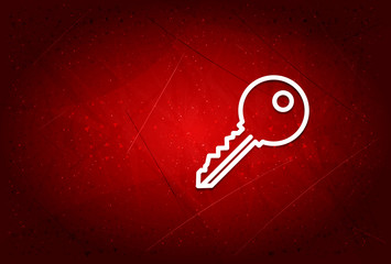 Key icon modern trendy abstract red background illustration