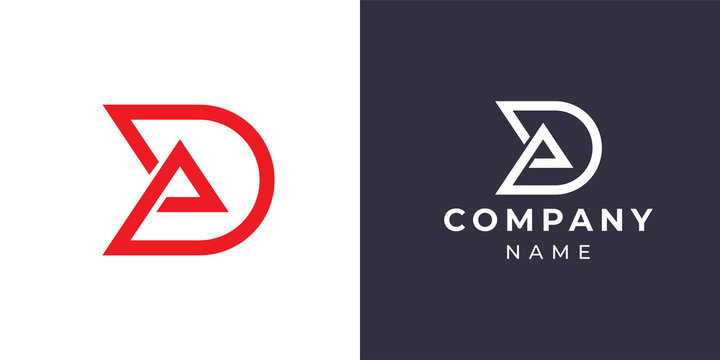 Letter A and D monogram logo design