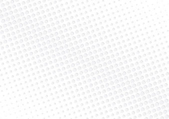 Abstract halftone dotted background. Futuristic grunge pattern, dot, circles, shadow.  Gray modern optical pop art texture for posters, sites, business cards, cover, labels mock-up, vintage stickers
