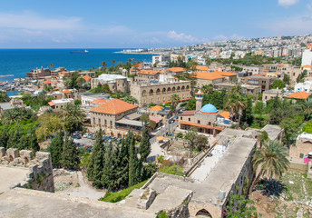 Fototapeta na wymiar Byblos, Lebanon - one of the oldest continuously inhabited cities in the world, and UNESCO World Heritage Site, the Old Town of Byblos is one of the most important historical sites in Lebanon
