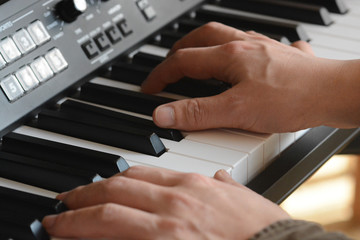 Obraz premium Muzycy jazzowi w studio