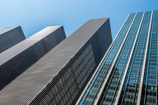 Skyscrapers Of 1221 Avenue Of The Americas, 6th Avenue, New York, USA