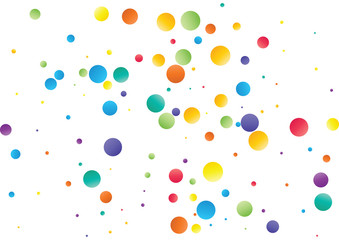 Festive color round confetti background. Abstract frame confetti texture for holiday, postcard, poster, website, carnivals, birthday and children's parties. Cover confetti mock-up. Wedding card layout