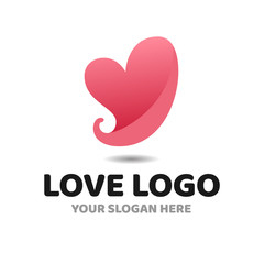 Love Heart Logo Symbol Icon Design