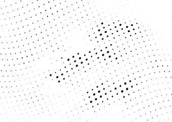 Abstract halftone wave dotted background. Halftone twisted grunge pattern, dot, circle.  Vector modern optical halftone pop art texture for poster, business card, cover, label mock-up, sticker layout