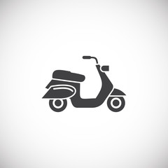 Motorcycle related icon on background for graphic and web design. Creative illustration concept symbol for web or mobile app