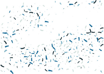 Festive color ribbon confetti background. Abstract frame confetti texture for holiday, postcard, poster, website, carnivals, birthday and children's parties. Cover confetti mock-up. Wedding card