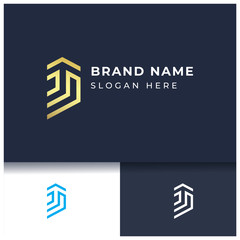 J monogram logo design