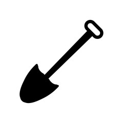 shovel icon design vector logo template EPS 10