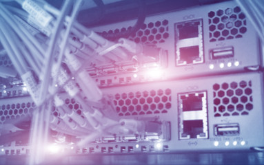 Rows Tv Cable. Telecommunication Technology concept. 