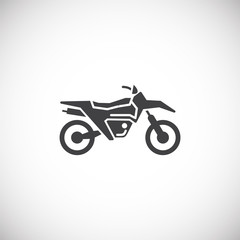 Fototapeta na wymiar Motorcycle related icon on background for graphic and web design. Creative illustration concept symbol for web or mobile app