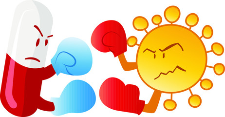 Pill fighting a dangerous virus