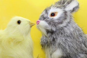lapin et poussin de pâques © canecorso