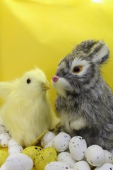 lapin et poussin de pacques