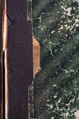Vintage cover of an old book. Beautiful texture. Space for lettering or design.