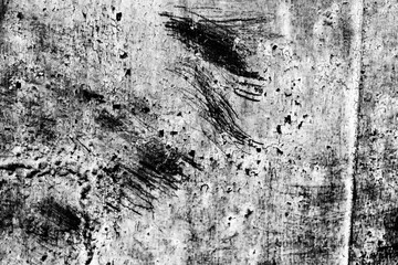 Texture of a metal wall with cracks and scratches which can be used as a background