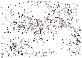 Festive color star confetti background. Abstract frame confetti texture for holiday, postcard, poster, website, carnivals, birthday and children's parties. Cover confetti mock-up. Wedding star layout