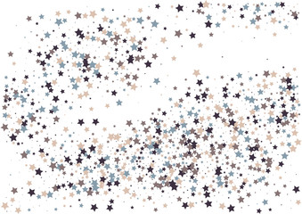 Festive color star confetti background. Abstract frame confetti texture for holiday, postcard, poster, website, carnivals, birthday and children's parties. Cover confetti mock-up. Wedding star layout