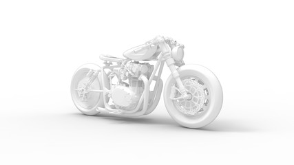 3d rednering of a computer generated model of a cruiser motorcycle
