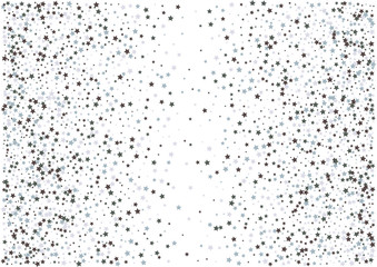 Festive color star confetti background. Abstract frame confetti texture for holiday, postcard, poster, website, carnivals, birthday and children's parties. Cover confetti mock-up. Wedding star layout