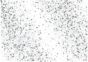 Festive color star confetti background. Abstract frame confetti texture for holiday, postcard, poster, website, carnivals, birthday and children's parties. Cover confetti mock-up. Wedding star layout