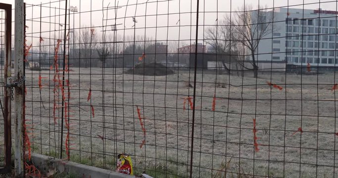 Scritte di protesta per la salvaguradia del territorio