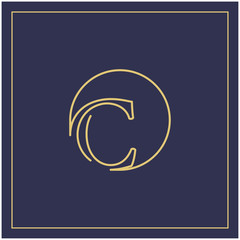 C monogram logo design