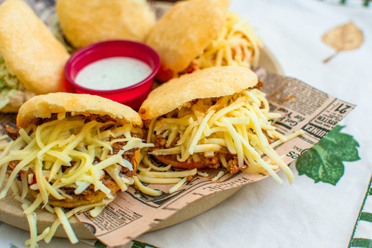 Arepas fritas venezolanas