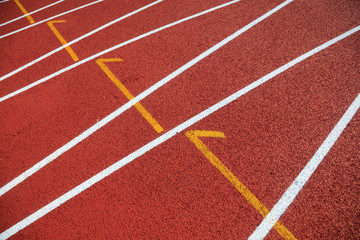 Plastic runway close-up