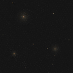 Fototapeta premium Minimalistic space design. Monochrome seamless pattern with stars in black space.