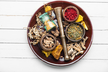 Selection healing herbs