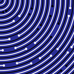 Geometric Lines on blue background. Vector illustration.